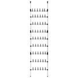 Telescopic Shoe Rack With Rods Aluminium