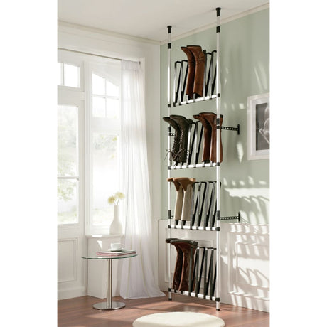 Telescopic Boot Rack With Rods Aluminium