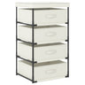 Storage Rack With 4 Fabric Baskets Steel