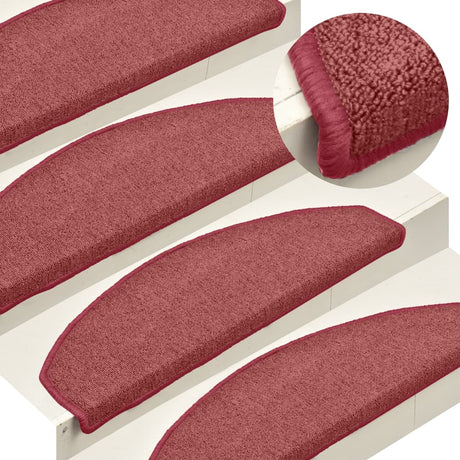 Carpet Stair Treads 15 Pcs Brown