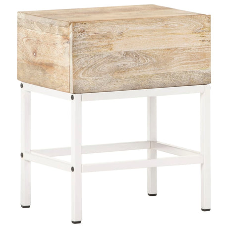 Bedside Table 40X30X50 Cm Solid Mango Wood