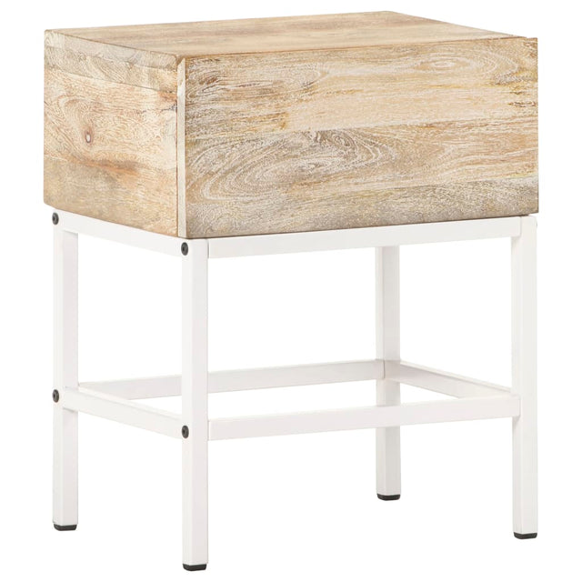 Bedside Table 40X30X50 Cm Solid Mango Wood