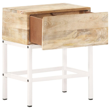 Bedside Table 40X30X50 Cm Solid Mango Wood