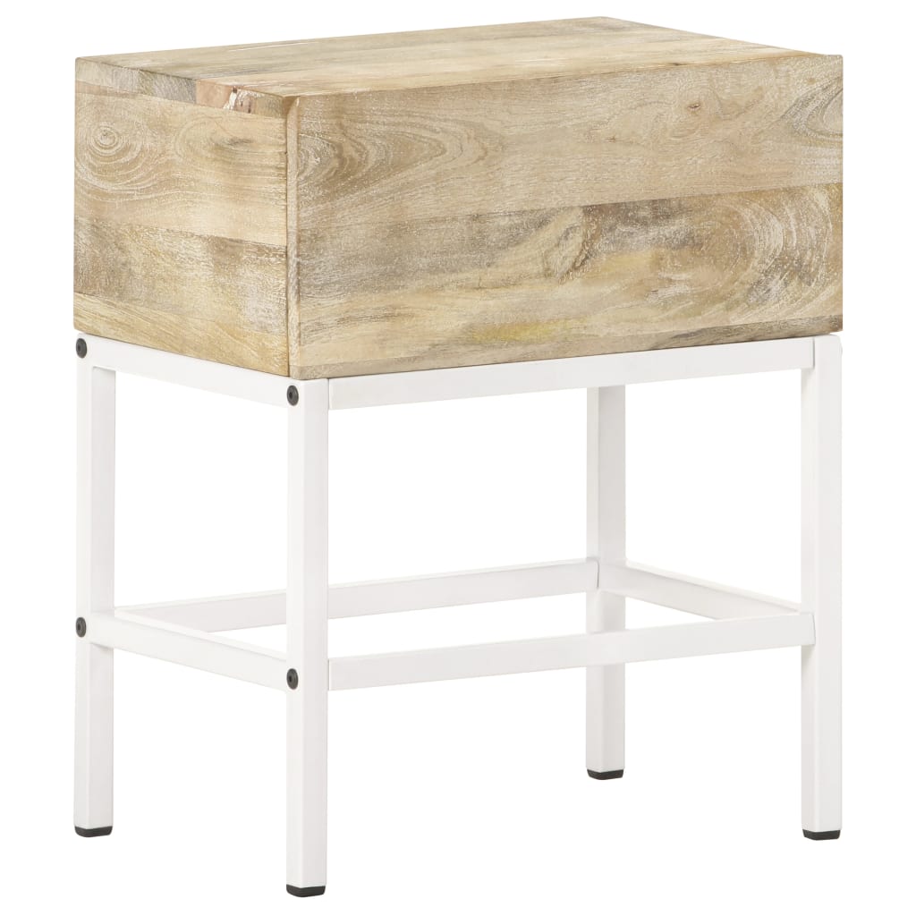 Bedside Table 40X30X50 Cm Solid Mango Wood