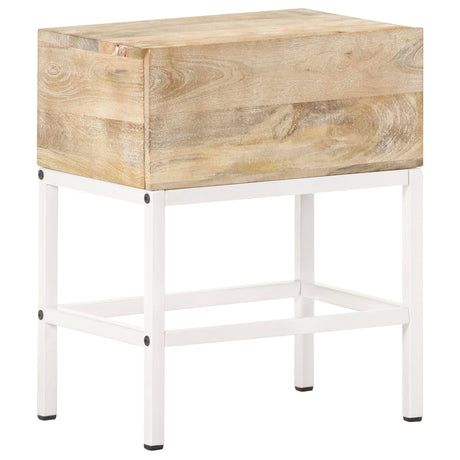 Bedside Table 40X30X50 Cm Solid Mango Wood