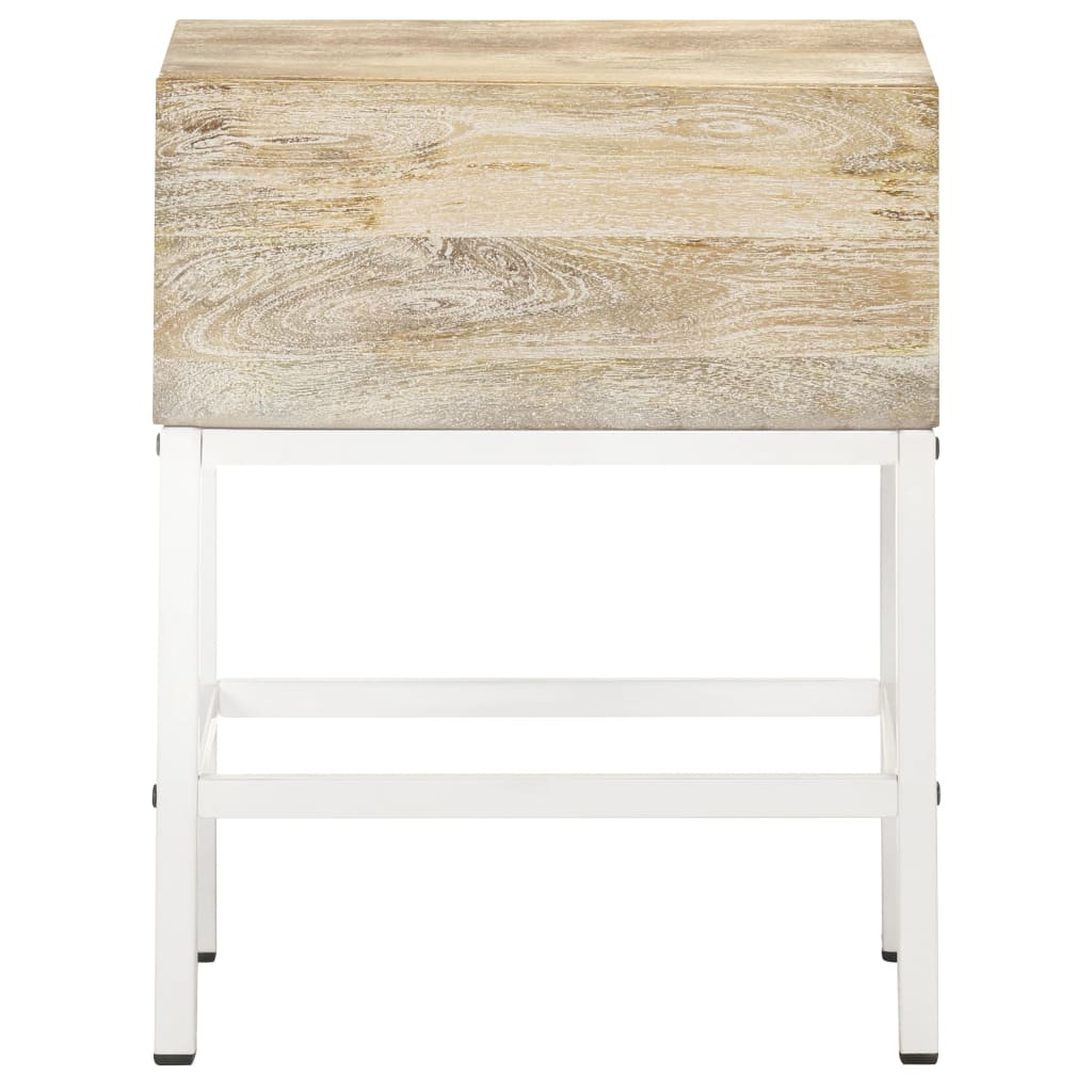 Bedside Table 40X30X50 Cm Solid Mango Wood
