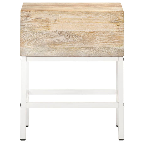 Bedside Table 40X30X50 Cm Solid Mango Wood