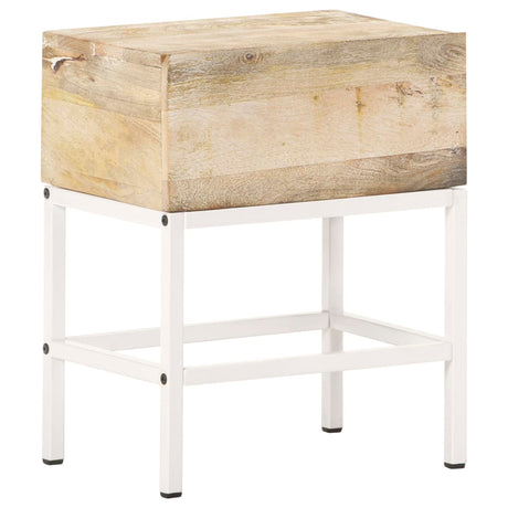 Bedside Table 40X30X50 Cm Solid Mango Wood