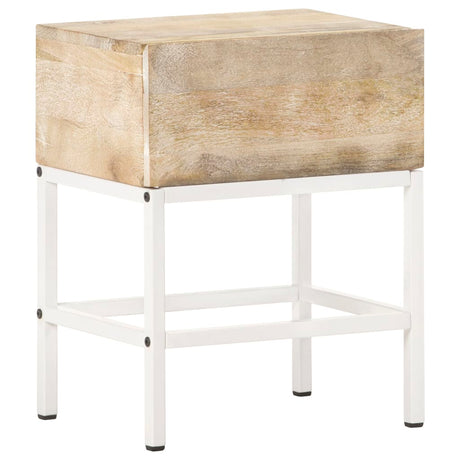 Bedside Table 40X30X50 Cm Solid Mango Wood