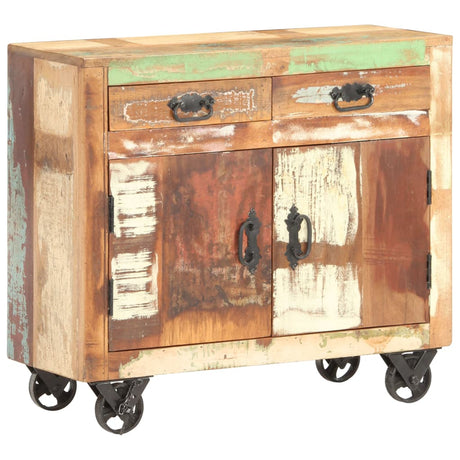 Sideboard With 2 Drawers And 1 Cabinet Rough Mango Wood