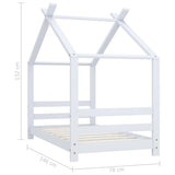 Kids Bed Frame Solid Pine Wood