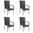 Stackable Outdoor Chairs 2 Pcs Poly Rattan