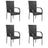 Stackable Outdoor Chairs 2 Pcs Poly Rattan