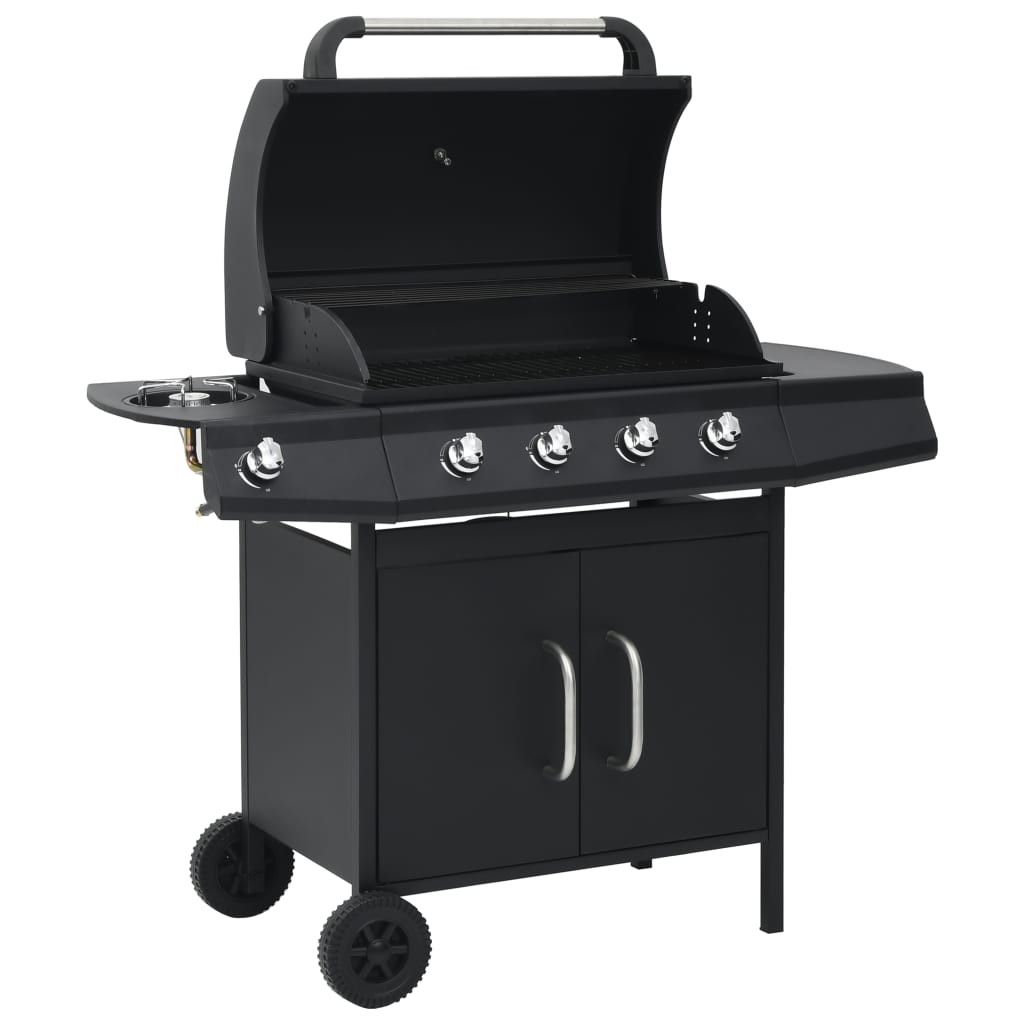 Gas Barbecue Grill 4+1 Cooking Zone Stainless Steel
