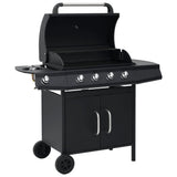 Gas Barbecue Grill 4+1 Cooking Zone Stainless Steel
