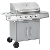 Gas Barbecue Grill 4+1 Cooking Zone Stainless Steel