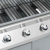 Gas Barbecue Grill 4+1 Cooking Zone Stainless Steel