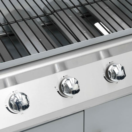 Gas Barbecue Grill 4+1 Cooking Zone Stainless Steel