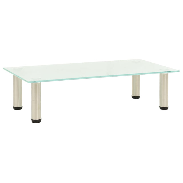 Tv Stand 60X35X17 Cm Tempered Glass