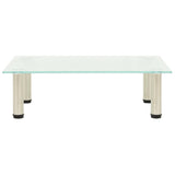 Tv Stand 60X35X17 Cm Tempered Glass