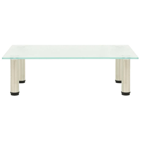 Tv Stand 60X35X17 Cm Tempered Glass