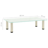 Tv Stand 60X35X17 Cm Tempered Glass