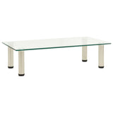 Tv Stand 60X35X17 Cm Tempered Glass