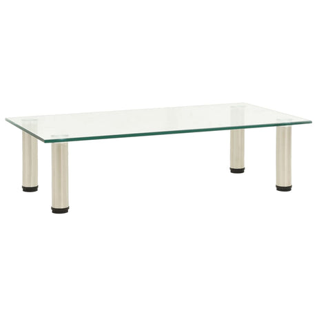 Tv Stand 60X35X17 Cm Tempered Glass