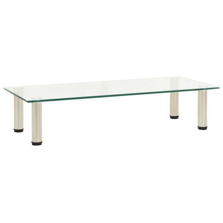 Tv Stand 60X35X17 Cm Tempered Glass