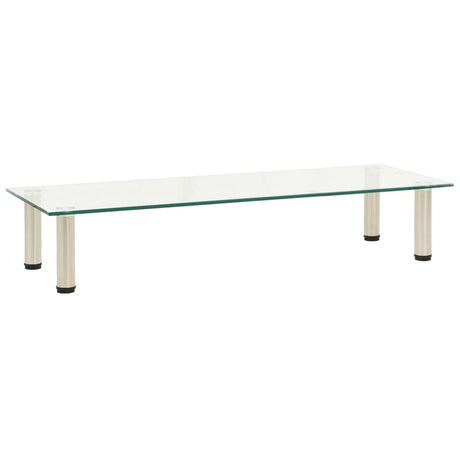 Tv Stand 60X35X17 Cm Tempered Glass