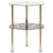 2-Tier Side Table 38X38X50 Cm Tempered Glass