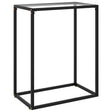 Console Table Transparent 60X35X75 Cm Tempered Glass
