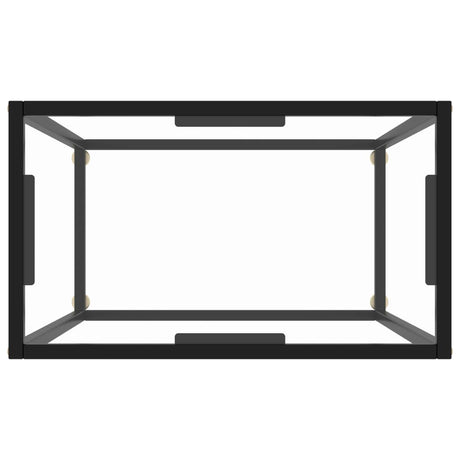 Console Table Transparent 60X35X75 Cm Tempered Glass
