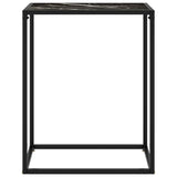 Console Table Black 60X35X75 Cm Tempered Glass