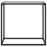 Console Table Transparent 80X35X75 Cm Tempered Glass