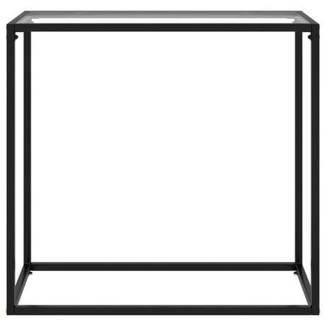 Console Table Transparent 80X35X75 Cm Tempered Glass