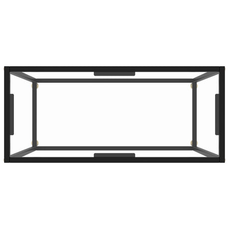 Console Table Transparent 80X35X75 Cm Tempered Glass