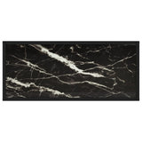 Console Table Black 80X35X75 Cm Tempered Glass