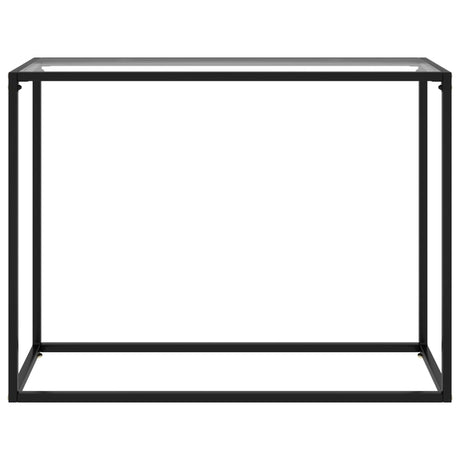 Console Table Transparent 100X35X75 Cm Tempered Glass