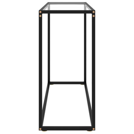 Console Table Transparent 100X35X75 Cm Tempered Glass