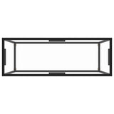 Console Table Transparent 100X35X75 Cm Tempered Glass