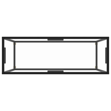 Console Table Transparent 100X35X75 Cm Tempered Glass