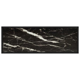 Console Table Black 100x35x75 cm Tempered Glass
