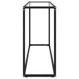 Console Table Transparent 120x35x75 cm Tempered Glass