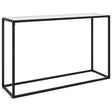 Console Table White 120X35X75 Cm Tempered Glass