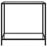 Console Table Transparent 80X35X75 Cm Tempered Glass