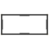 Console Table Transparent 80X35X75 Cm Tempered Glass