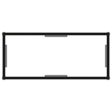 Console Table Transparent 80X35X75 Cm Tempered Glass