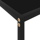 Console Table Black 100x35x75 cm Tempered Glass