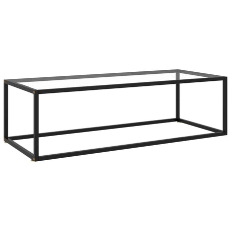 Coffee Table Black With Black Marble Glass